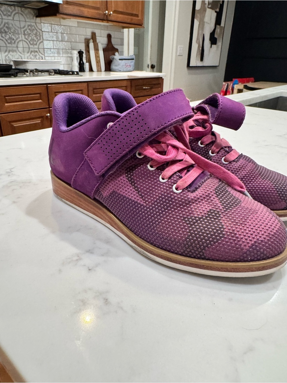 NOBULL Purple and Pink Women's Athletic Shoes with Strap